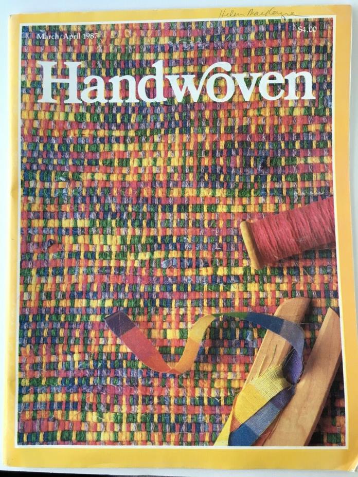 Handwoven Magazine March/April 1987 Volume VIII/ No 2 Shoelaces Baby Spring Dye