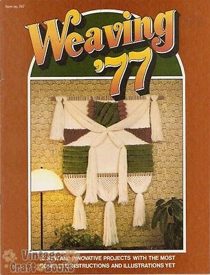 Weaving '77 Vintage Pattern Project Instruction Book NEW Taurus Publications