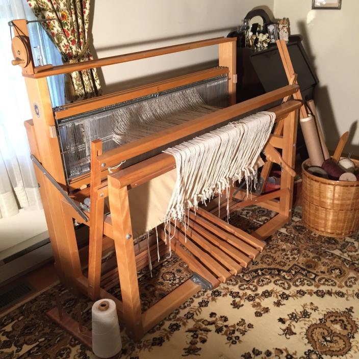LeClerc Nilus floor loom,  4 harness, 45 inch weaving area