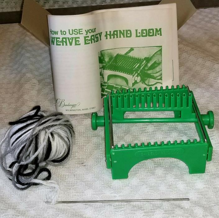 Vintage Weave Easy Hand Loom, Bandwagon In Box with Instruction & Needle