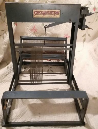 Vintage Structo Artcraft Pressed Steal TableTop Loom INCOMPLETE