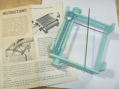 Vintage Wonder Weave Hand Loom  Instructions Needle Karbercraft USA