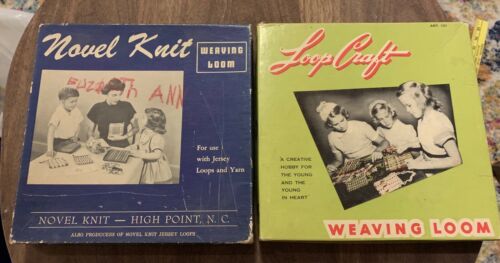 vintage Childs Weaving Loom Novel Knit Loop Craft Lot