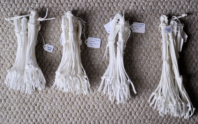 Leclerc Treadle Cords for Weaving Looms Available in Two Sizes (New/Unused)