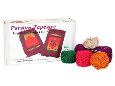 Harrisville Designs Persian Style Tapestry Kit for Lap Loom, Multi Color