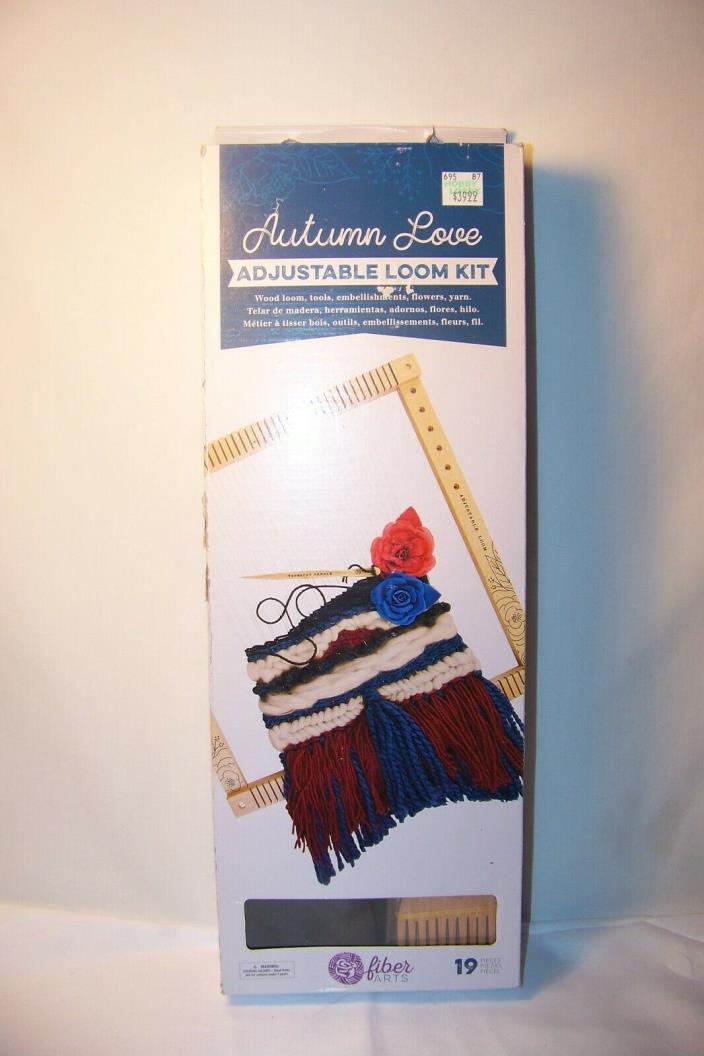 Loom Kit - Fiber Arts Autumn Love 19 Piece Kit NIB  Crafts Yarn Adjustable