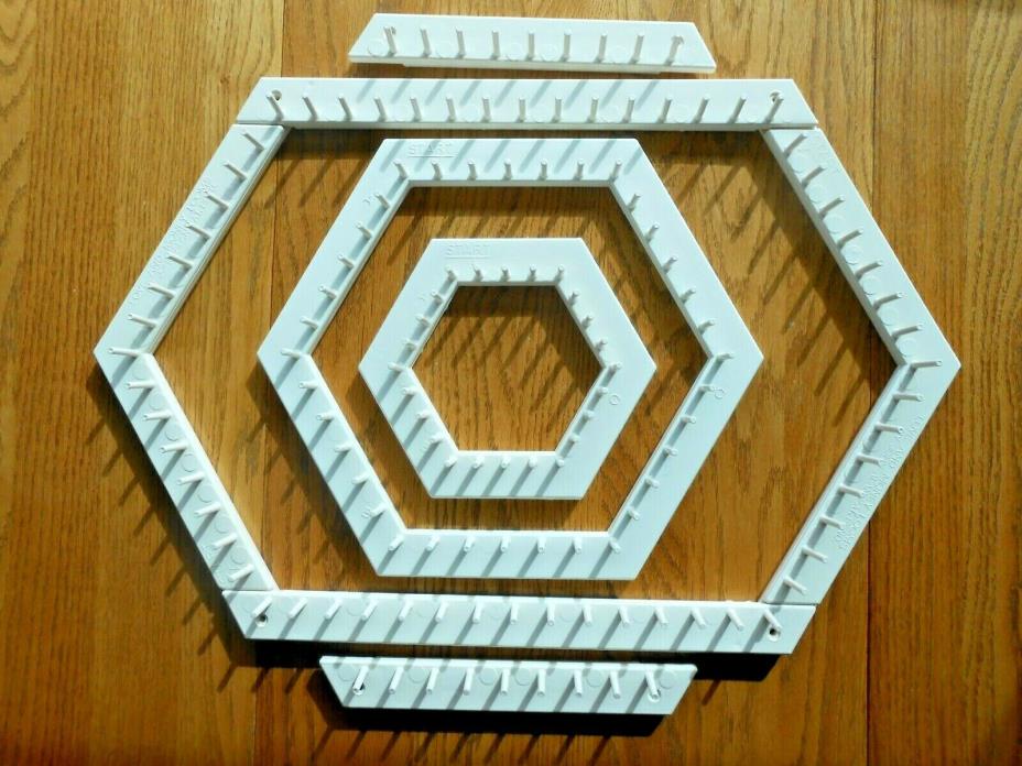 Love and Money by John Alan 8 Piece Hexagon Lap Weaving Looms Loom Set