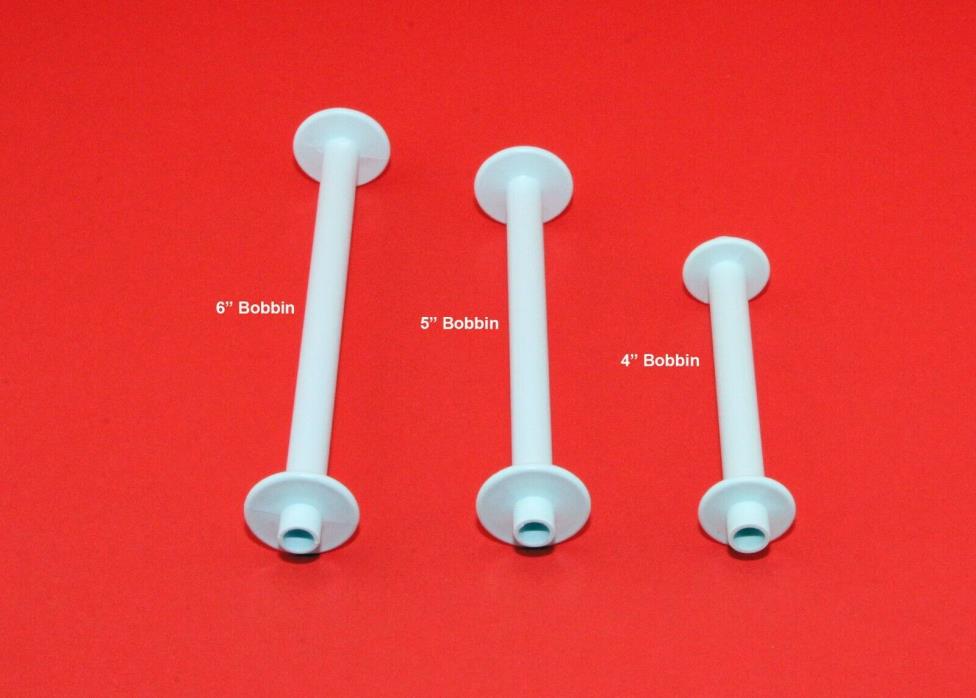 Schacht Plastic Bobbins. Available in 3 sizes.