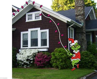 WHOVILLE GRINCH STEALING LIGHTS   WOODWORKING PATTERN CHRISTMAS PATTERNSRUS