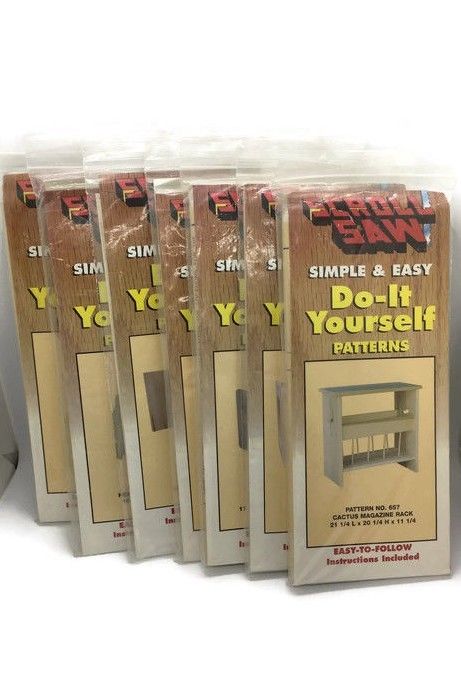 Woodcrafting Scrollsaw Kits Lot of 7 Simple & Easy Do It Yourself Patterns 1994