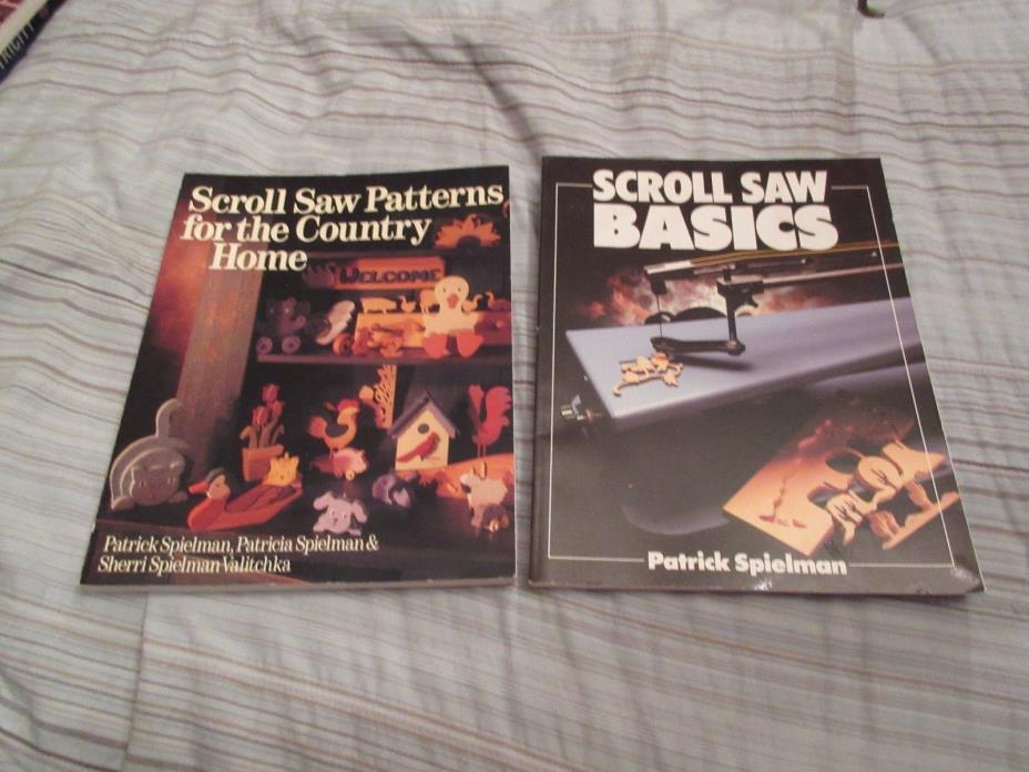 2 Scroll Saw Books (Scroll Saw Basics-Scroll Saw Patterns for the Country Home)