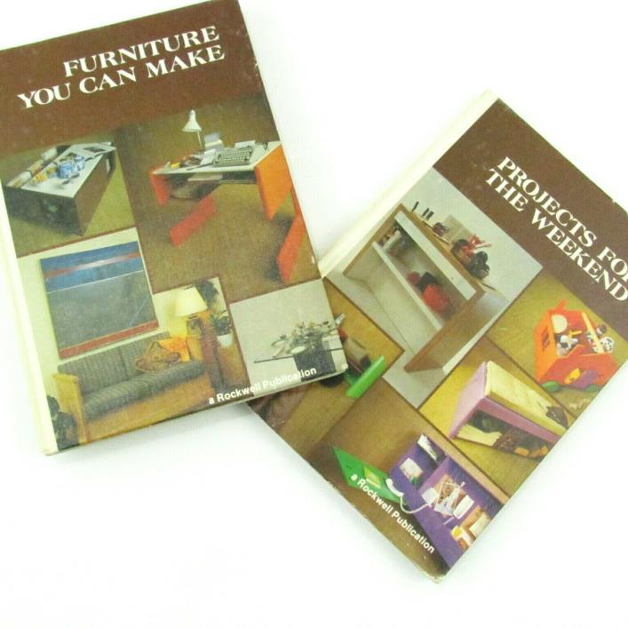 Projects For The Weekend Furniture You Can Make Rockwell Publication Lot of 2