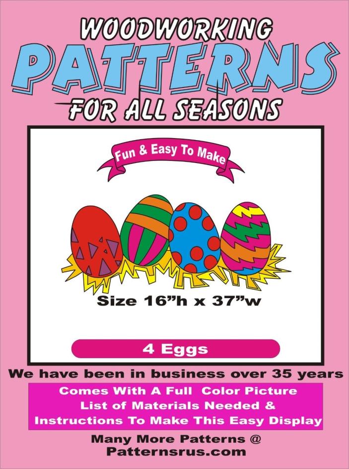 EASTER EGGS WOODWORKING PATTERN yard art  patternsrus