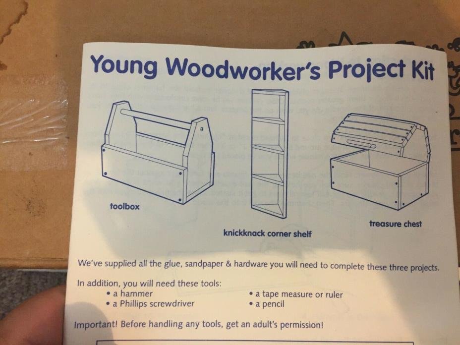 Young Woodworker's Project Kit By Lakeshore Learning Pre-cut Kits