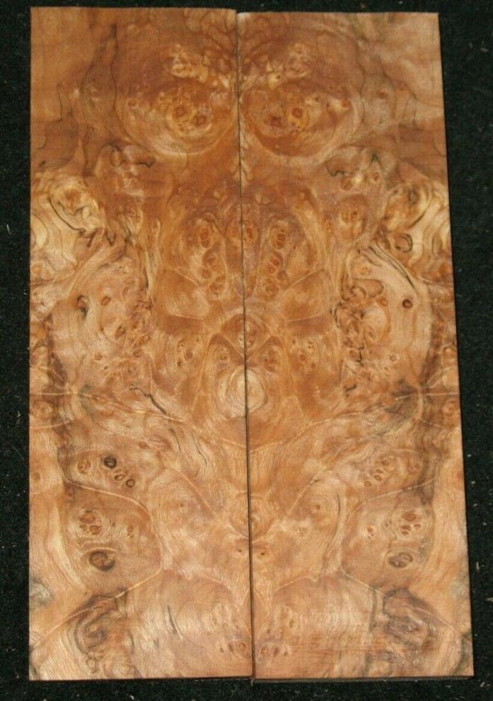 Dogwood burl lace Knife Scales Grips Handle Matched Set