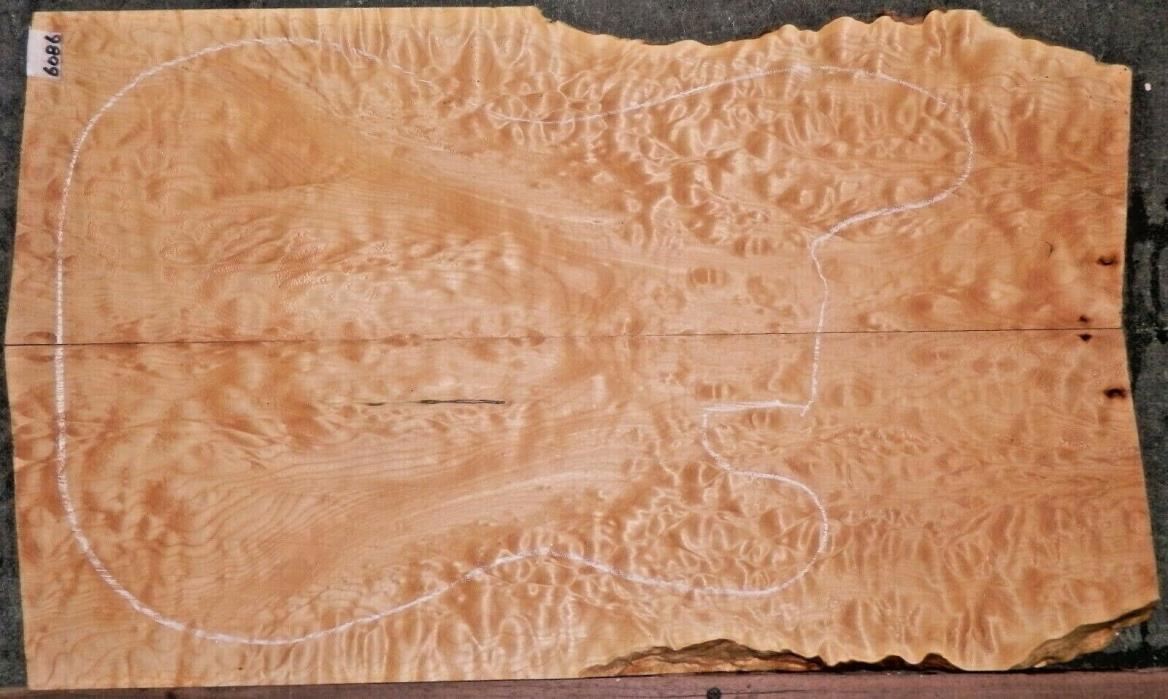 Quilted TIger Maple Wood 6086 Luthier Guitar Top Set 26 x 15 x .500