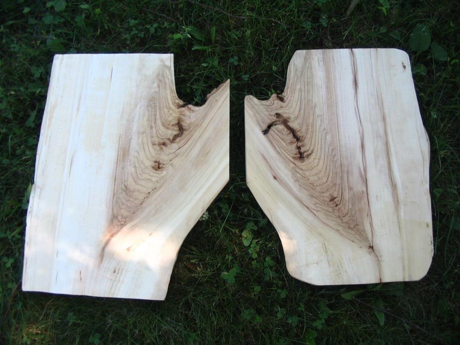2 book matched Aspen Slabs for Crafts Tables Stools Stands DIY Finish Yourself