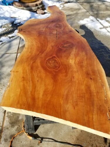 Sycamore Live Edge wood Slab 88 inch long 2.5 inch thick 27 inch wide