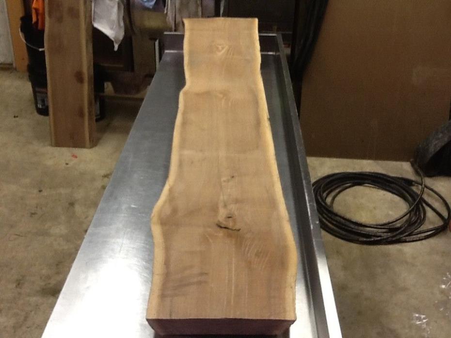 Taxidermy mount Live Edge Wood Slab Black Walnut Rustic Board Table bench  7'