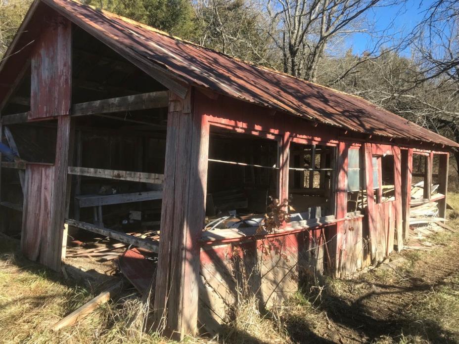 100 year old red barn wood & rustic tin