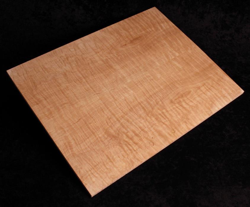 flame maple wood / guitar top / Luthier supply / drum sanded flat to 120 grit