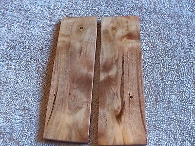 stabilized dyed brown elm root wood knife scales handles inlays crafts arts