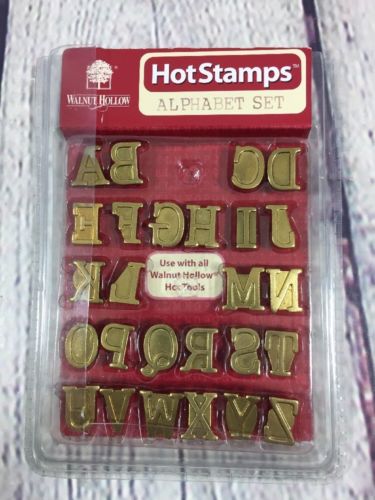 Hot Stamp Alphabet Set Metal Upper Case Personalization Wood Burning Pyrography