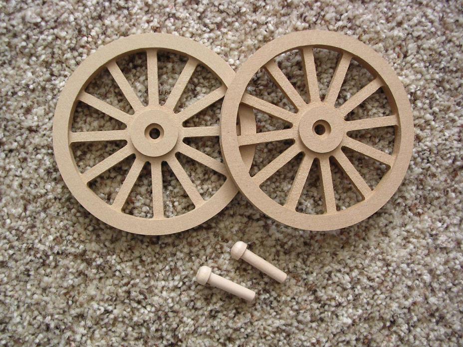 WAGON & CANNON WHEELS - 4 Inch Diameter MDF (Set of two wheels) - Infantry war