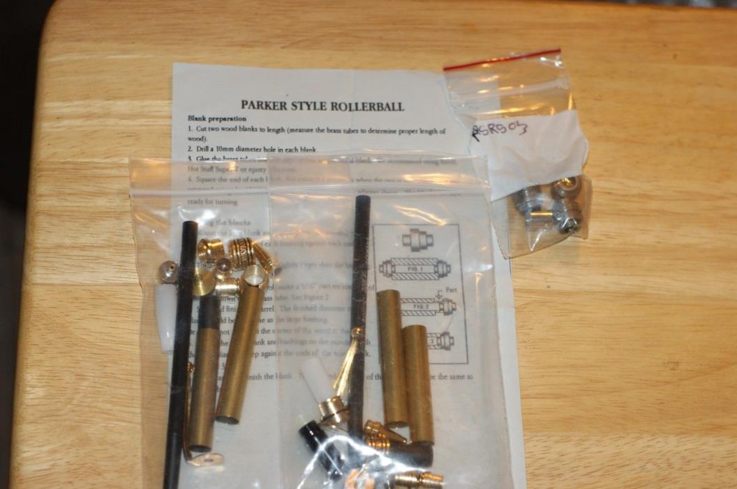 2 24kt Parker Style Rollerball Pen Kits