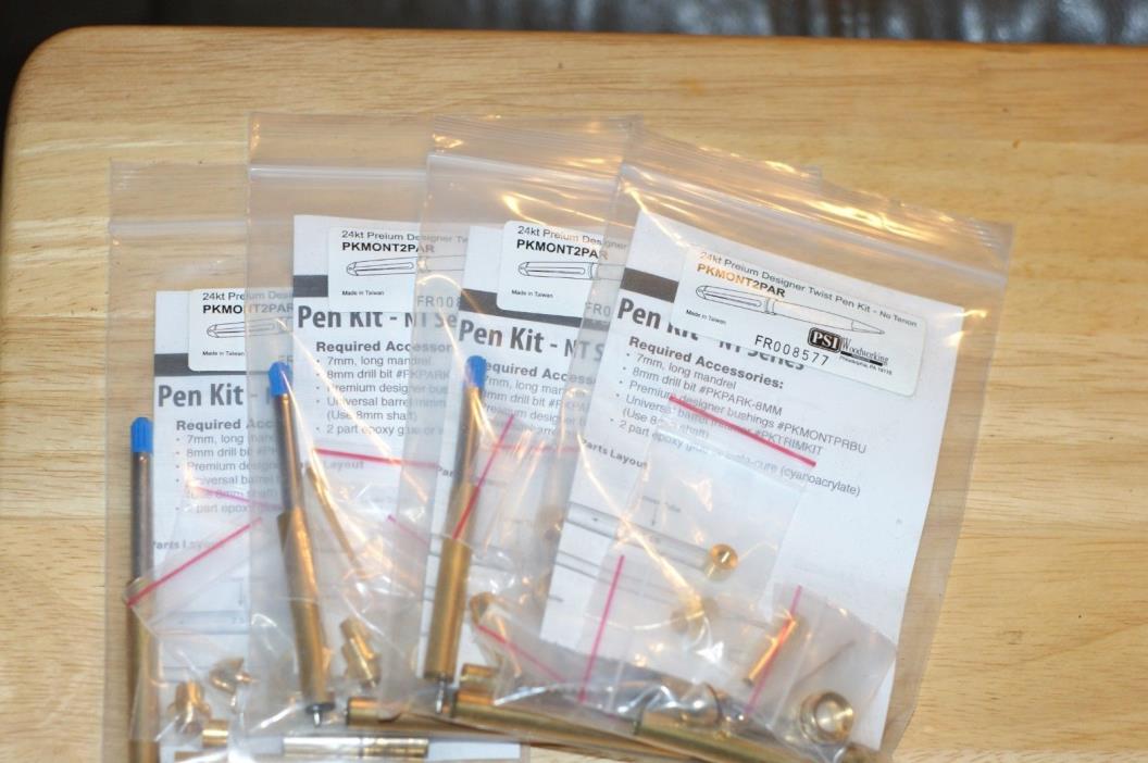 4 PKMONT 24kt Gold Plated Parker Pen kits