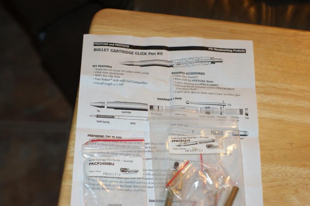 1 Bullet Cartridge Click Pen kit