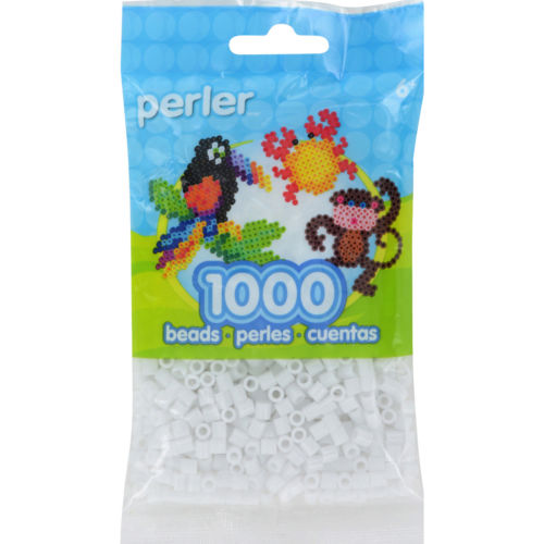Perler Pearl Beads 1,000/Pkg-White Glitter