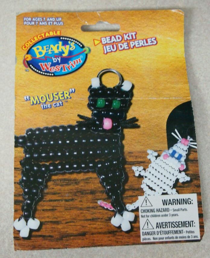 Pony Beads PIRATE KIT Craft with instructions by Beady's Westrim Black and White
