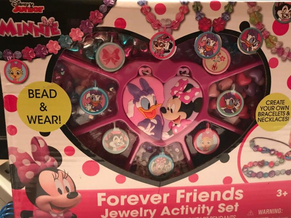 DISNEY MINNIE MOUSE FOREVER FRIENDS JEWELRY ACTIVITY SET FOR CHILDREN 3+