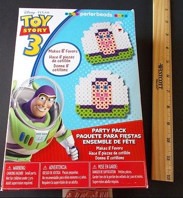 Buzz Lightyear Perler Beads Toy Story 3 Party Pack Pegboards Disney Pixar new