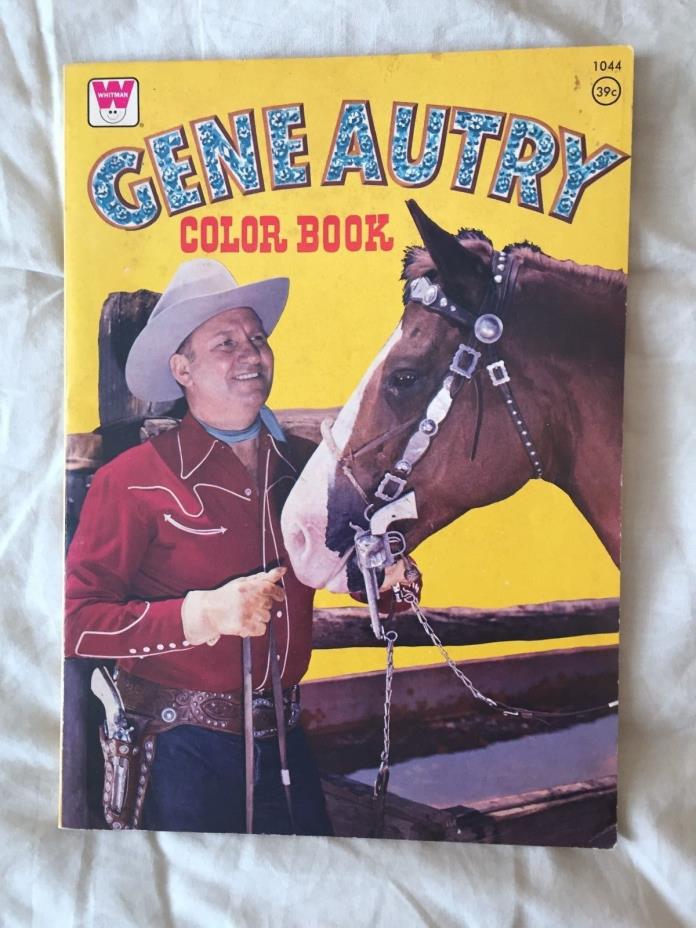 1975 Gene Autry color book not colored.