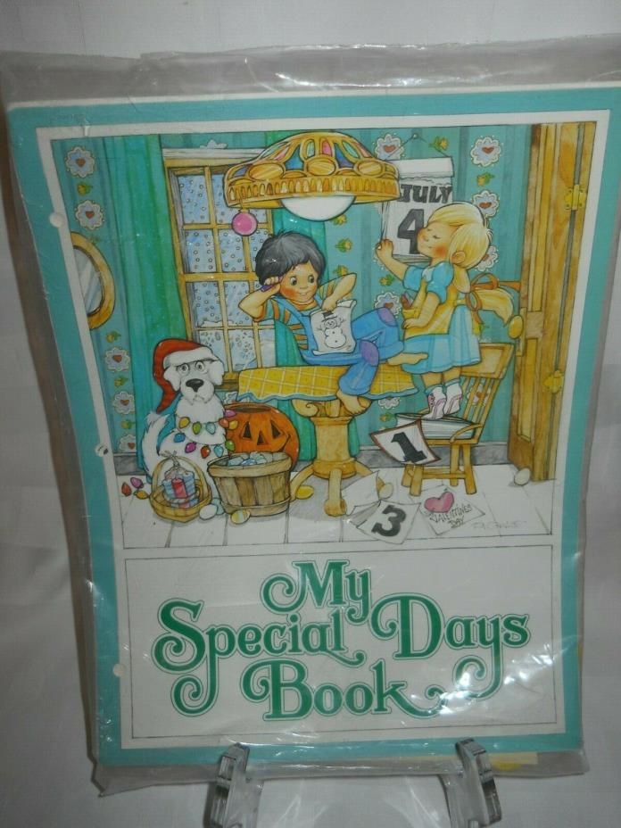 Vintage 1982 My Special Days Book Kids Craft Kit Current Catalog
