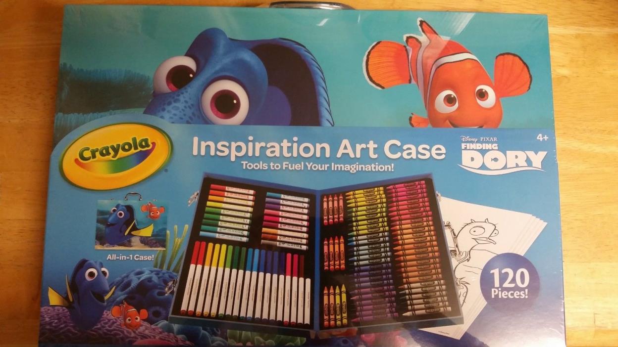 Crayola crayon marker Inspiration Art Kit Coloring Case Disney Finding Dory 120