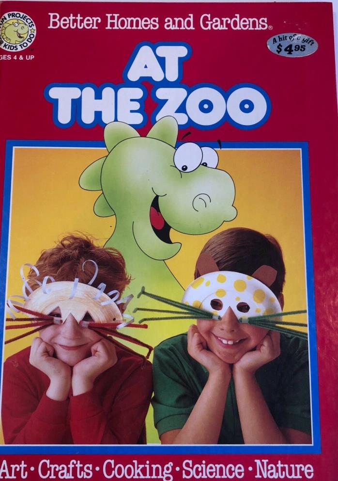 Children's Craft, Cooking, Science Nature Book At the Zoo Book