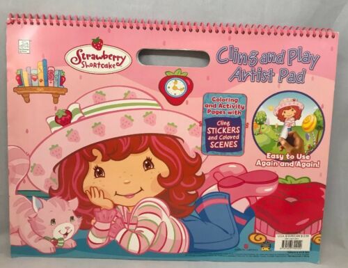 Strawberry Shortcake Vintage 2008 Cling And Play Artist Pad American Greetings