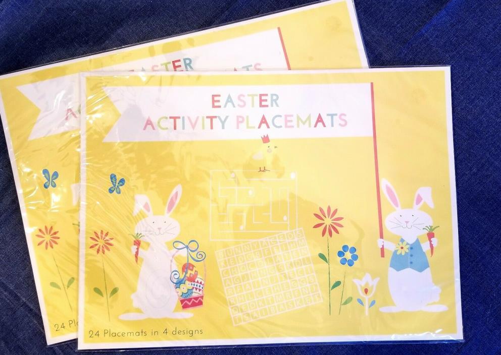 NIP PIER ONE IMPORTS Easter Activity Placemats 24 placemats/4 designs per pack.