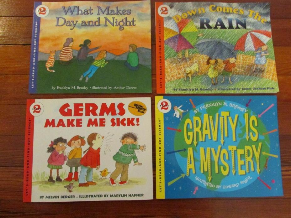 LET'S READ AND FIND OUT SCIENCE, 4 BOOK LOT, FREE SHIPPING