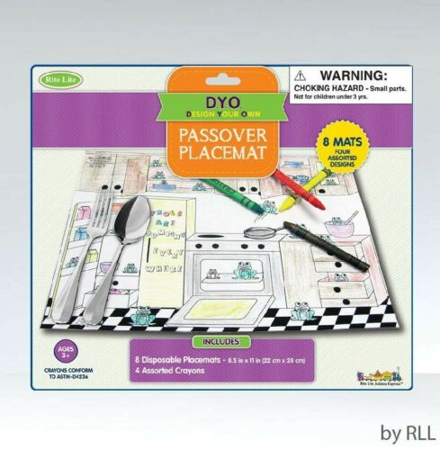 Passover Coloring Placemat Kit