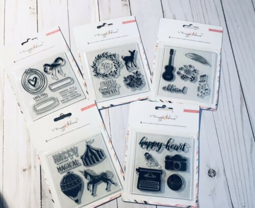 Maggie Holmes Acrylic Clear Stamps 5 Pack Bundle