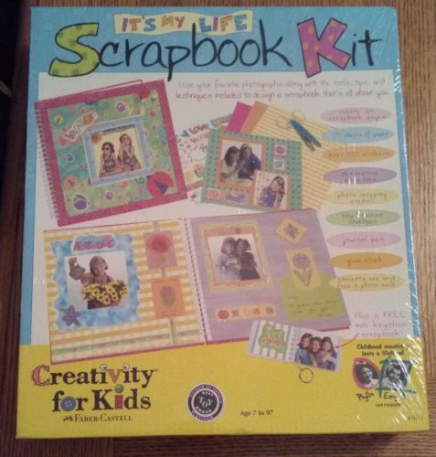 Faber-Castell Creativity For Kids Age 7 - 97 It's My Life Scrapbook Kit NEW