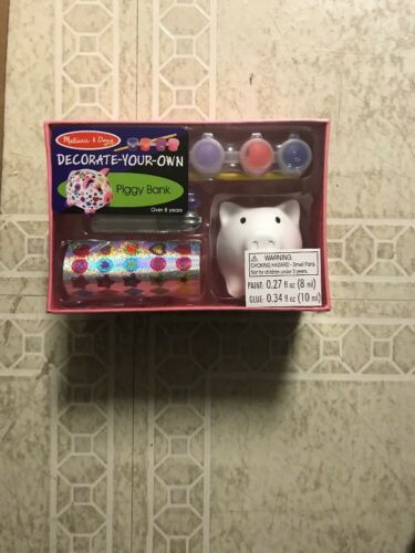 Melissa And Doug. Decorate Your Own Piggy Bank