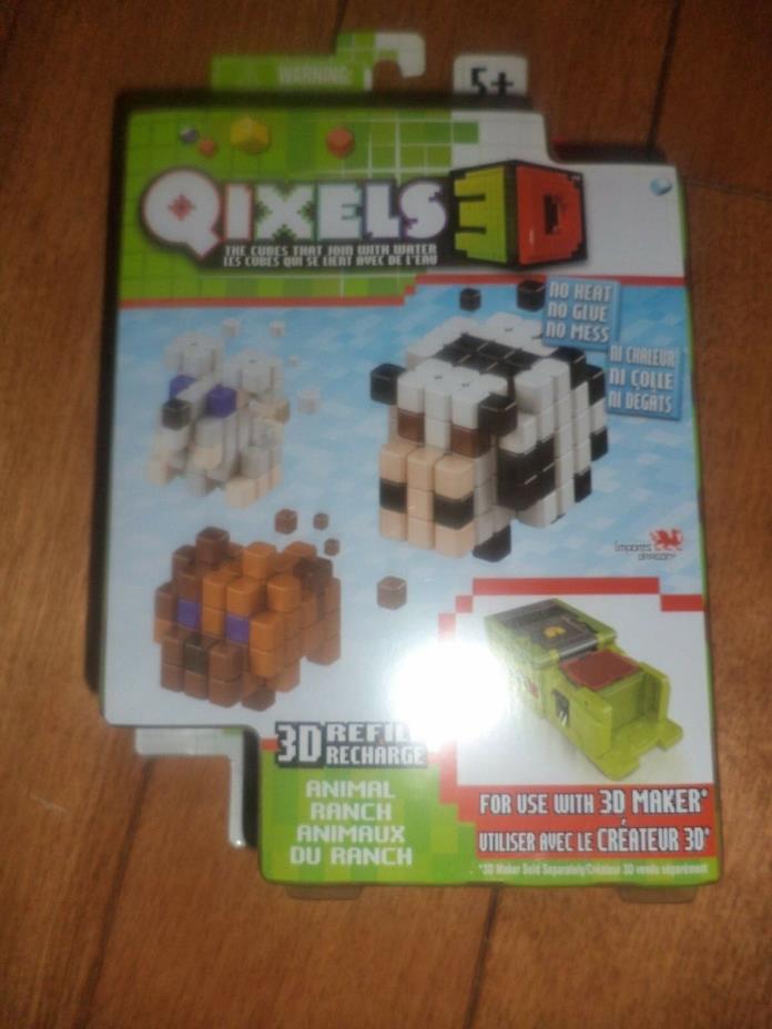 QIXELS 3D Refill Pack ANIMAL RANCH 300 Cubes Included NEW