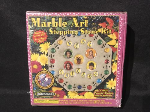 Milestones Kids Marble Art Kit Stepping Stone 8