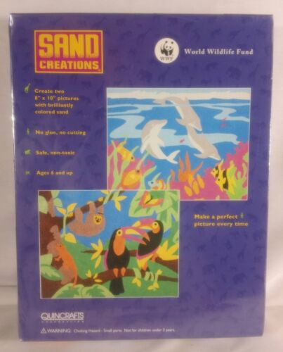 Quincrafts Sand Creations for Ages 6 and Up Dolphins Toucans Monkeys