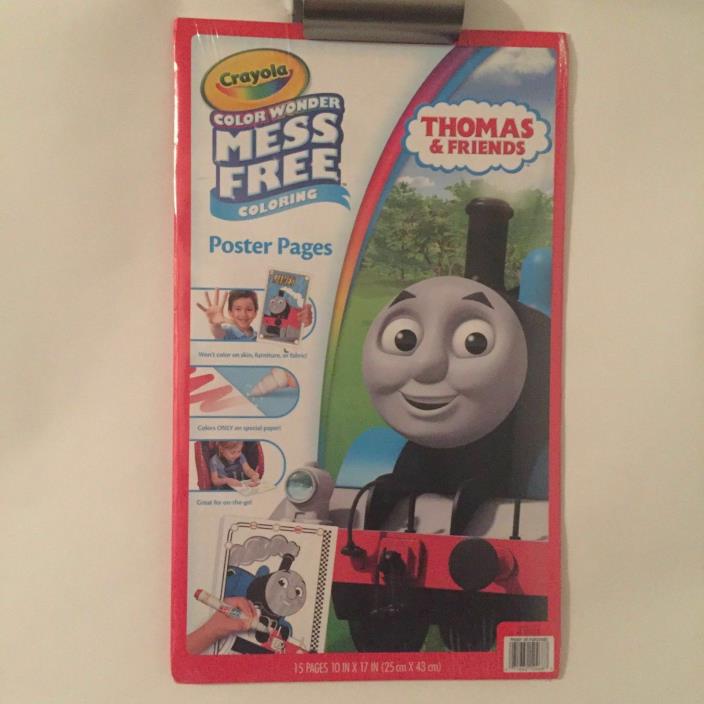 Crayola Color Wonder Mess Free Poster Size Thomas The Train Coloring Book New
